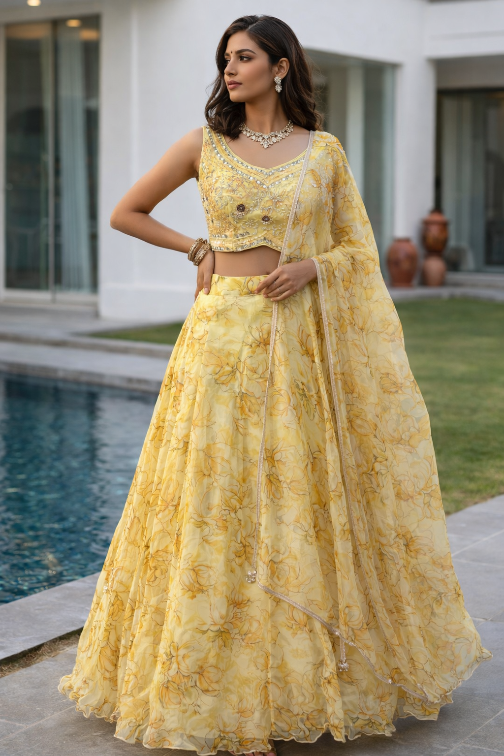 Yellow Pastel Couture Set