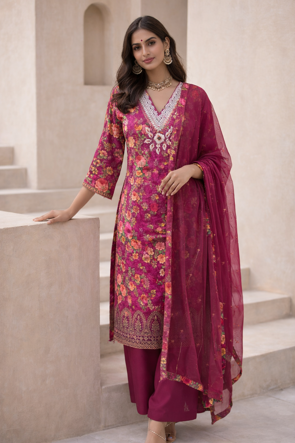 Magenta Grace Suit