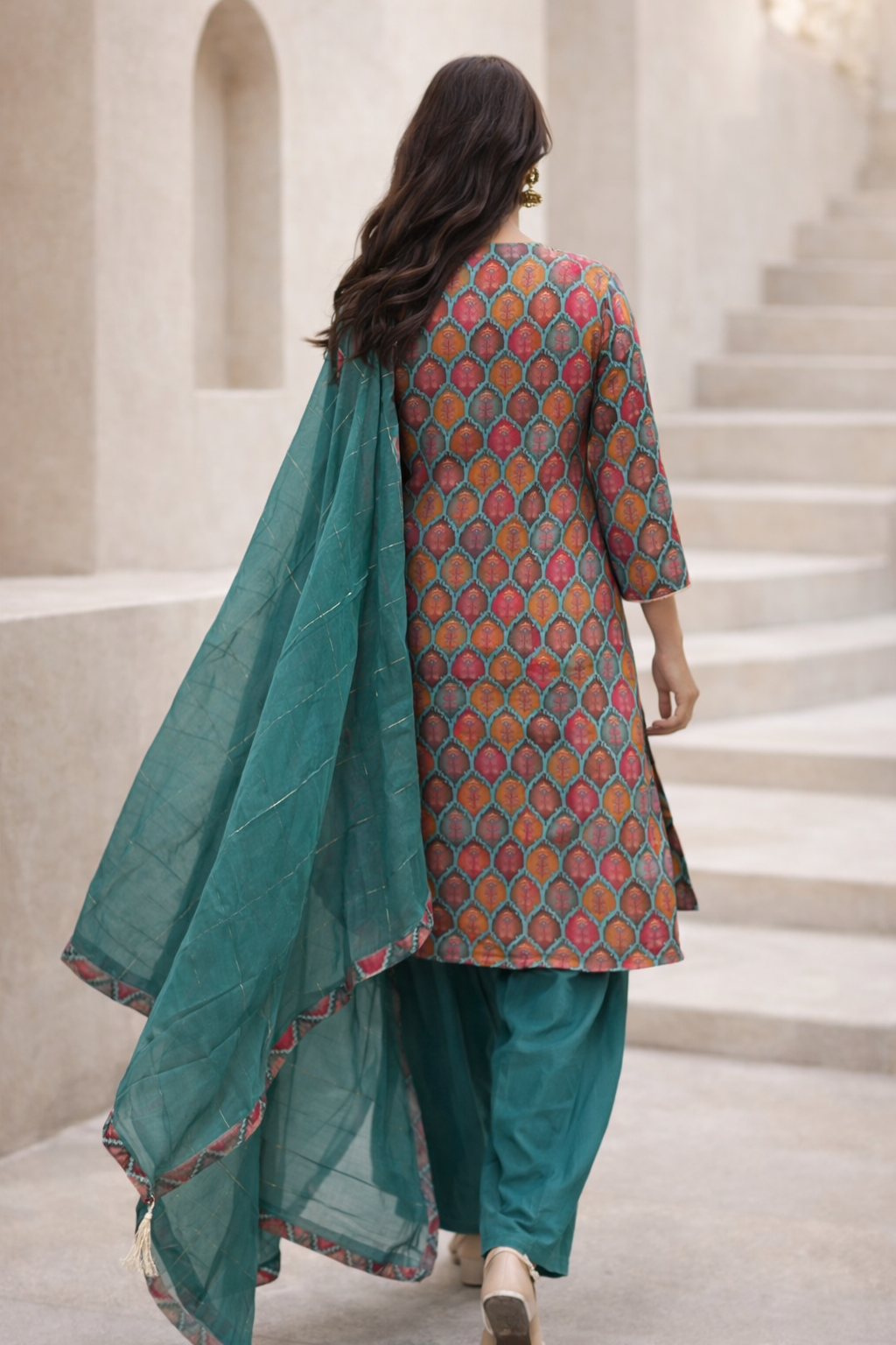 Forest Jewel Teal Suit