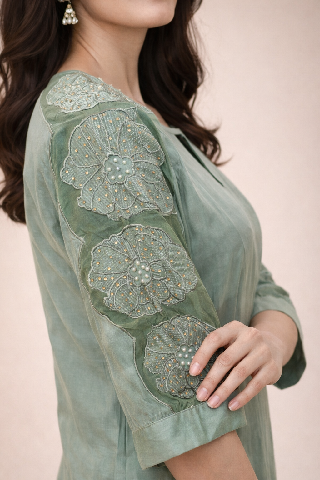 Emerald Mist Embroidered Co-ord Set