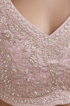 Baby Pink Georgette 3pc Lehenga Suit