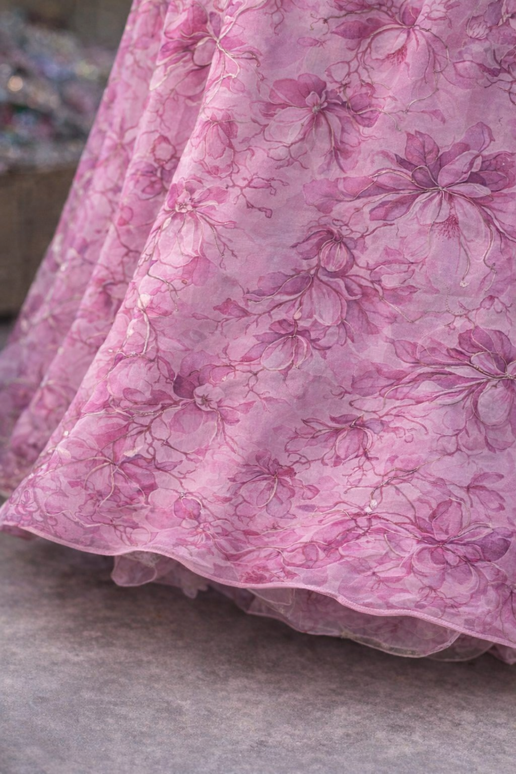 Pink Floral Couture Set