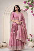 Gulrida Rose Banarasi Lehenga Set