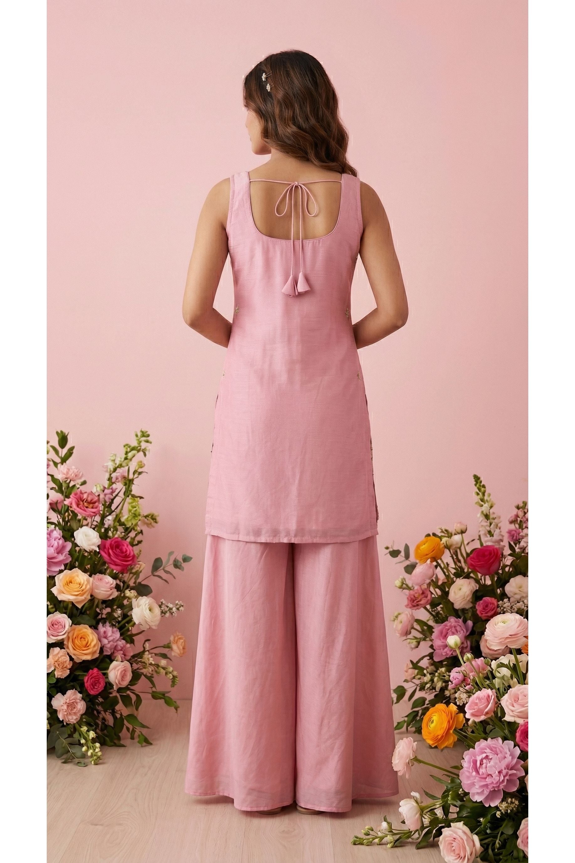 Peacock Theme Embroidery Suit